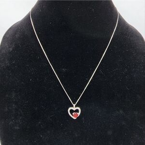Sterling Silver necklace with heart pendant